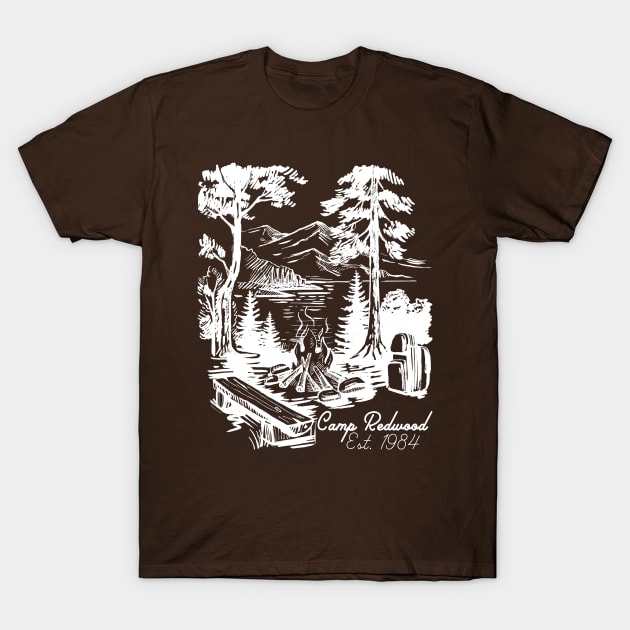 Camp Redwood Est. 1984 T-Shirt by SpacemanTees